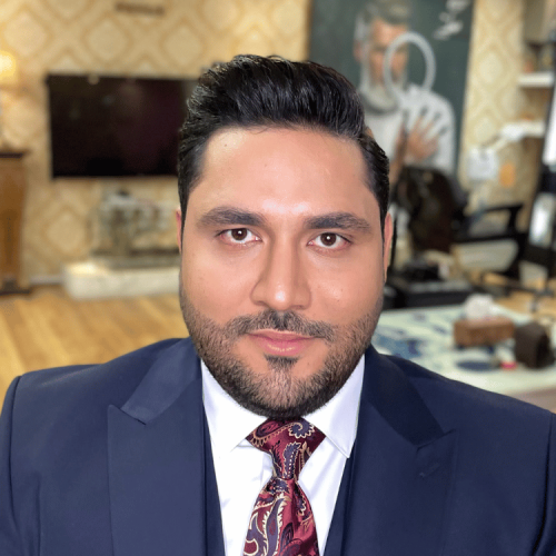 نمونه کار قبل و بعد گریم و آرایش داماد